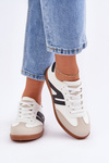 Low Women's Sneakers Made Of Eco Leather Black-White Navidemi