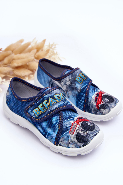 Papcie Chłopięce Niebieskie Befado 974Y507