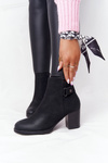 Women’s Insulated Boots On A Block Heel Nubuck Black Unstoppable