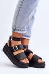 Women's Sandals With Strap Black Hever