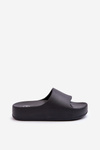 Women's Platform Foam Flip Flops Black Airaplea