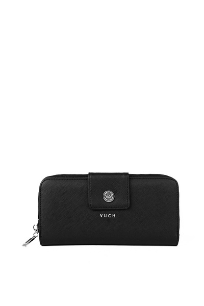 Large Women's Zip Wallet Black Huntress