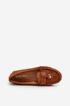 Mokasyny Damskie Klasyczne Zamsz Camel Ontala N22-995