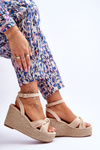 Women's Wedge Sandals Beige Kendall