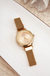 Women's Watch with Silver Dial ERNEST Gold