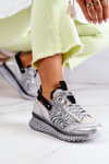 Sneakersy Damskie Skórzane Szare Maciejka 04916-03