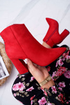 Women's Stiletto Heeled Boots Red Snack