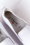 Women's Leather Slip-On Sneakers S.Barski White