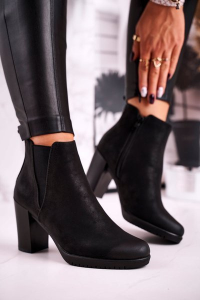 Women’s Ankle Boots Sergio Leone Suede Black BT311