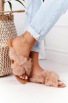 Women's Slippers With Eco Fur Lu Boo Beige