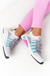 Buty Sportowe Memory Foam Big Star Biało-Szare HH274531 