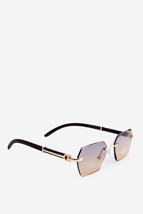 Okulary Przeciwsłoneczne UV400 Czarno-Złote