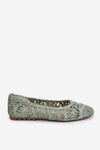 Openwork Fashionable Ballerinas Green Thiago
