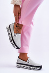 Women's Openwork Leather Sneakers Slip-On White Sorito