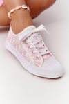 Women's Logged Sneakers White-Pink Day Off