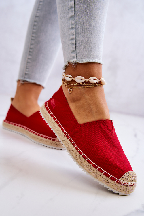 Espadryle Pleciona Podeszwa Big Star Czerwone HH274494