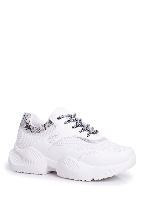 Sportivo Women's Snakeskin Shoes White Giselle