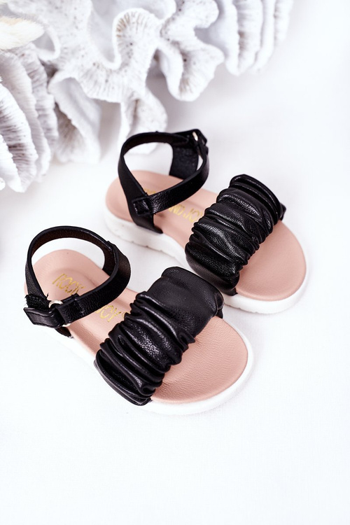 Children's Velcro Sandals Black Aimy