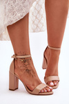High Heel Sandals Beige Individual
