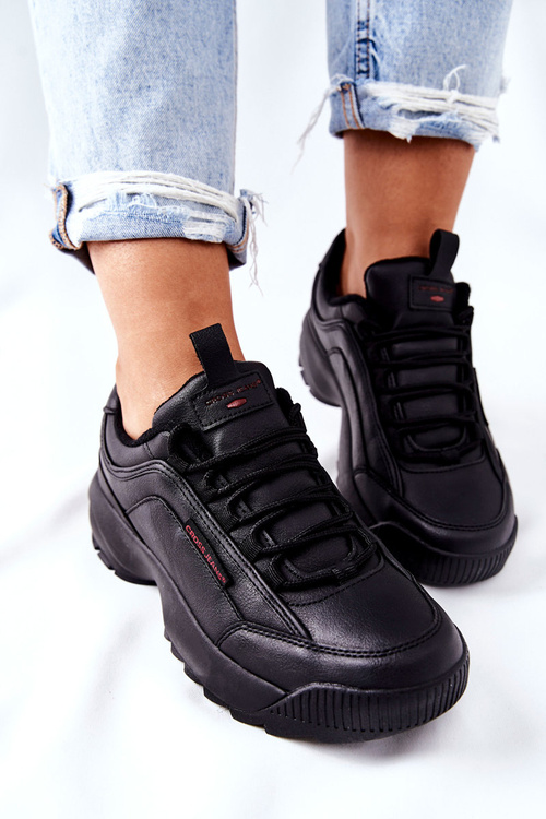 Sportowe Buty Cross Jeans Czarne EE2R4134C