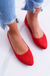 Red Women's Bueno Suede Ballerinas