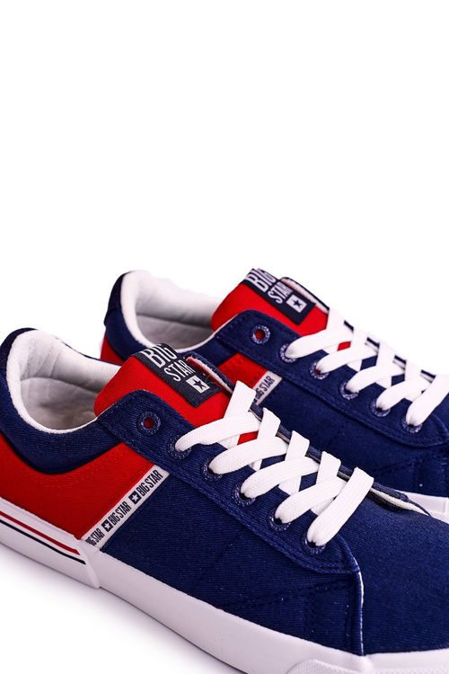 Męskie Tenisówki Big Star FF174137 Granatowo-Czerwone