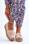 Women's Classic Platform Espadrilles Beige Maurine