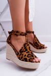 Women's Sandals On Platform Platform Leopard Begest