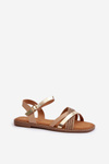 Women's Sandals Made of Eco Leather Sergio Leone SK085H Gold