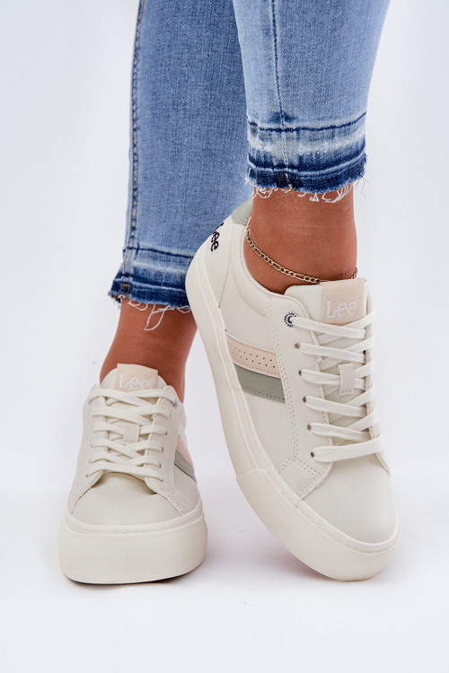 Damskie Sneakersy Zgaszona Biel LEE LAYLA WOMEN LOW 50251003