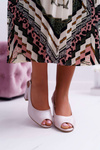 Sergio Leone Women's Stiletto Sandals SK765 Pink Pearl Vime