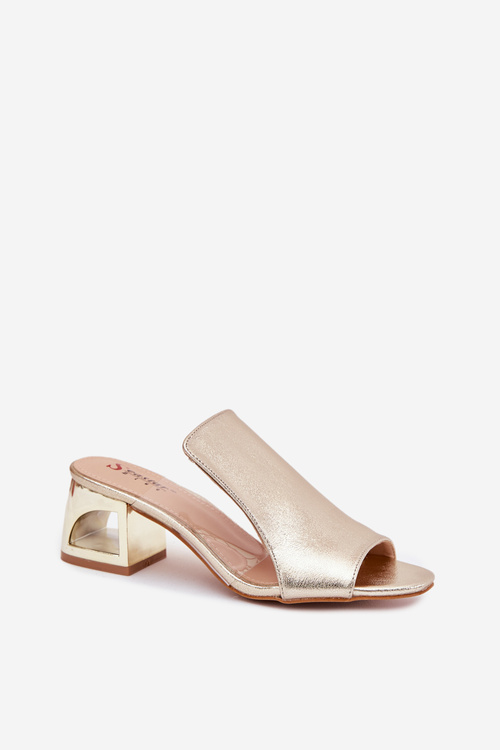 Women's Heeled Sandals Gold Tessira