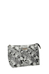 Women's Small Cosmetic Bag NOBO L0100-CM00 Black and White