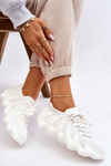 Sneakersy Damskie Wsuwane Białe Myles