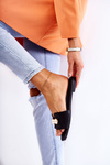 Women's Slippers With Decorative Pearls Black Tacoma