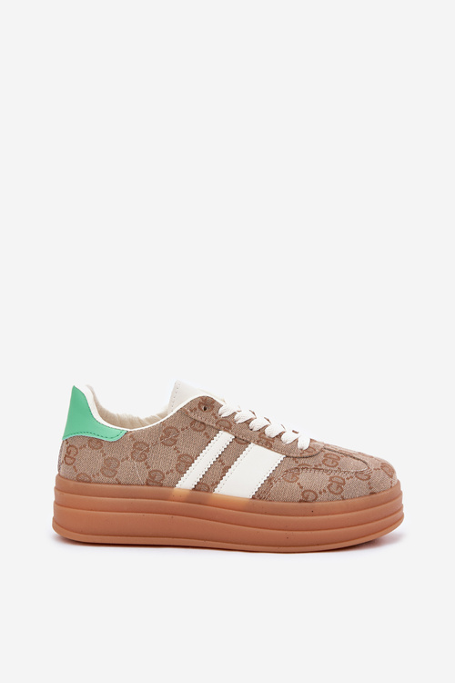 Low Platform Sneakers Khaki Ovivene