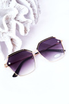 Gold Geometric Sunglasses Black Ombre