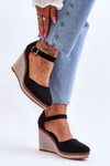 Women's Classic Wedge Sandals Black Malani