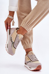 Fashionable Sneakers Memory Foam System Big Star LL274364 Beige