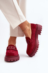 Women's Loafers with Chain Bordeaux Mevre
