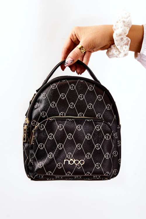 Women's Leather Backpack NOBO L1341-C020 Black