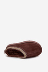 Children Youth Snow Boots With Embroidery On Platform Chocolate Jolisse