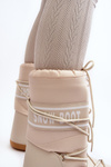 Women's High Snow Boots Beige Venila