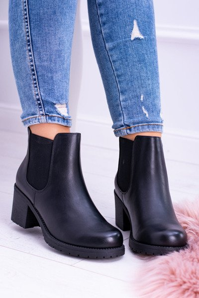 Sergio Leone Black Tulso Stiletto Booties