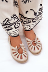 Flat Ballerinas Made Of Natural Leather Zazoo 10179 Beige