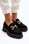 Women's Moccasins with Ornament Black Ellise