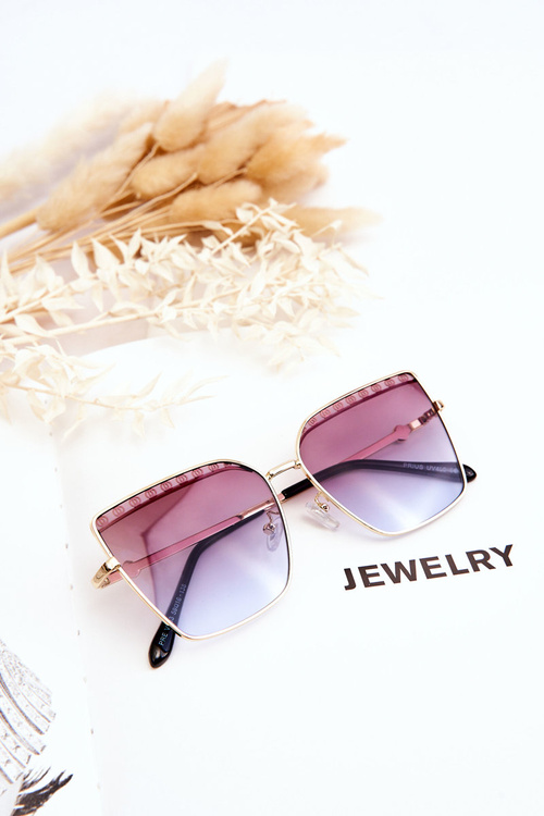 Large Sunglasses Prius V303 Gradient Brown-Purple