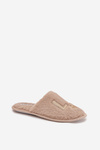 Women's slippers with fur LADY Vinceza 19958 beige