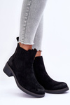 Women's Classic Suede Boots Black Metanassa