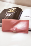 Eco Leather Smooth Women's Wallet Pink Erolia